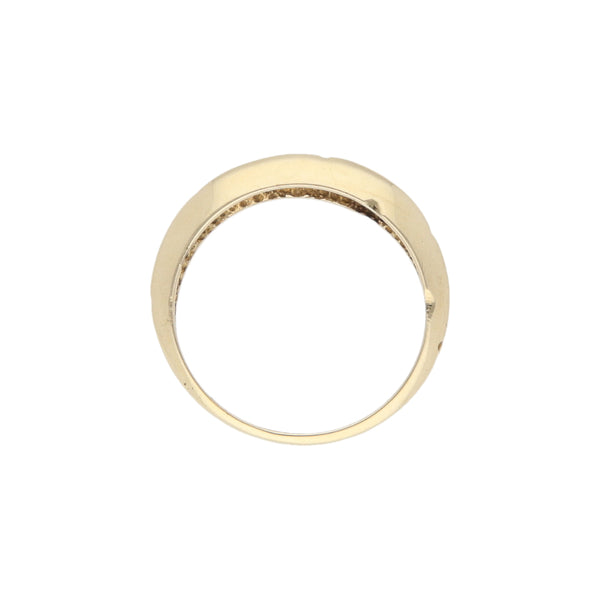 Anillo calado en oro amarillo 14 kilates.
