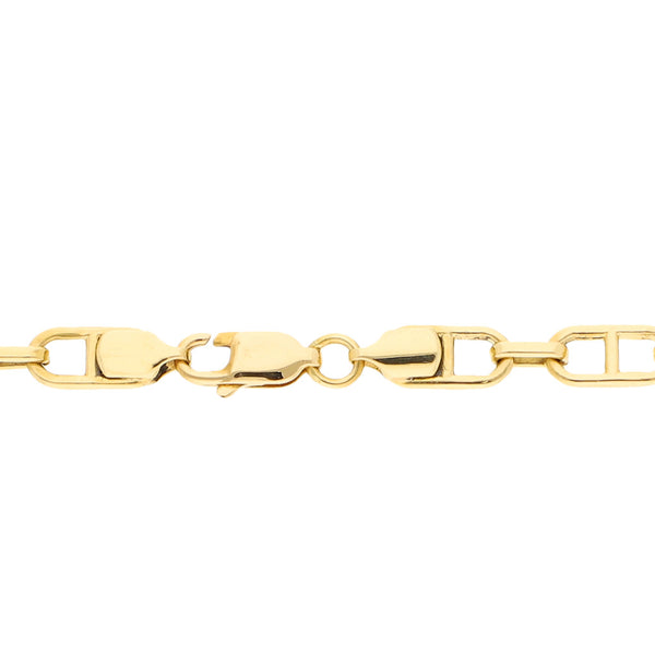 Pulsera eslabón nudo marino en oro amarillo 18 kilates.