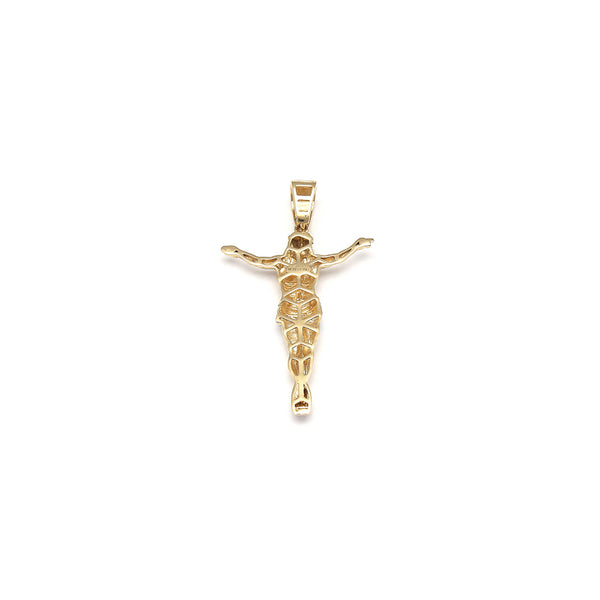 Cristo diseño especial en oro amarillo 14 kilates.