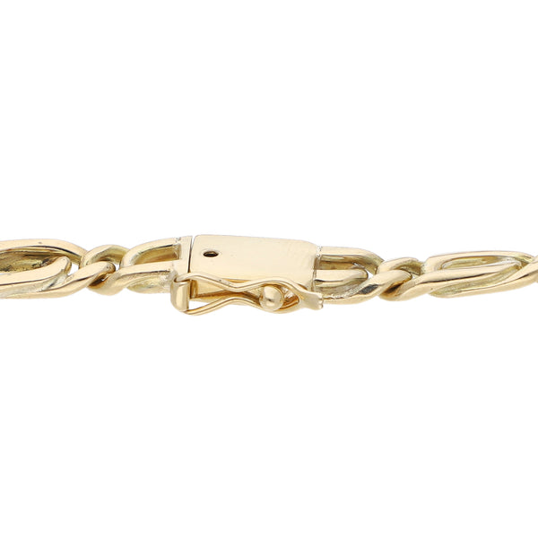 Pulsera eslabón nudo egipcio en oro amarillo 12 kilates.