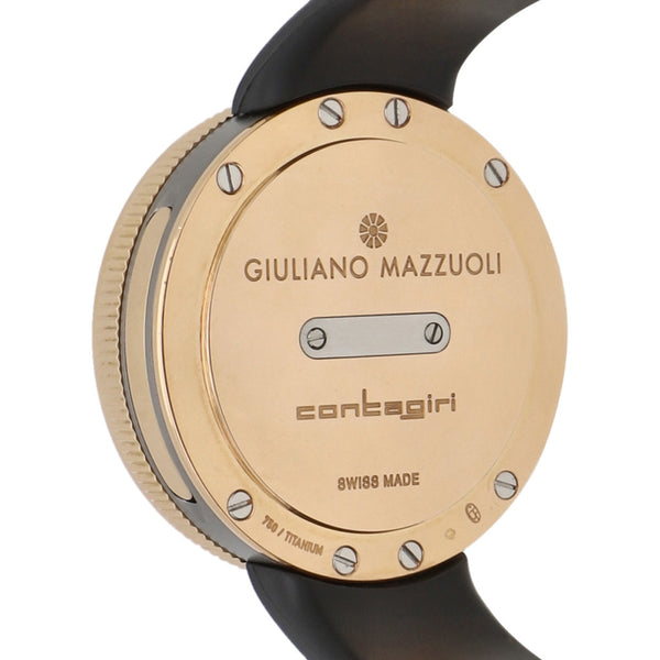 Reloj Guiliano Mazzouli para caballero modelo Contagiri 8C Competizione vistas oro rosa 18 kilates.