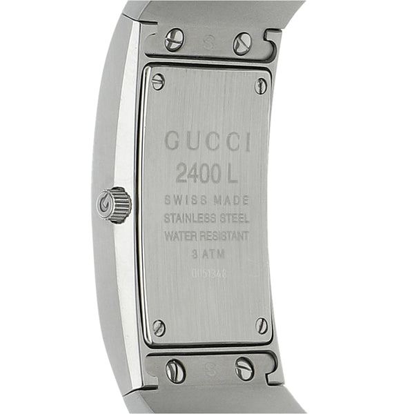 Reloj Gucci para dama en acero inoxidable.