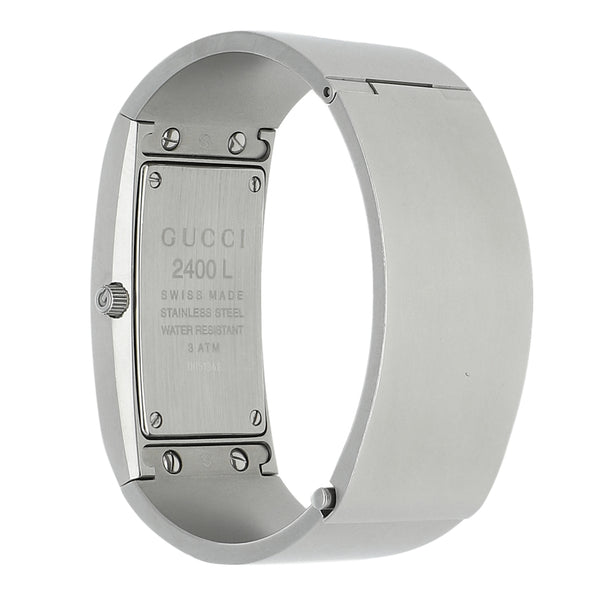 Reloj Gucci para dama en acero inoxidable.