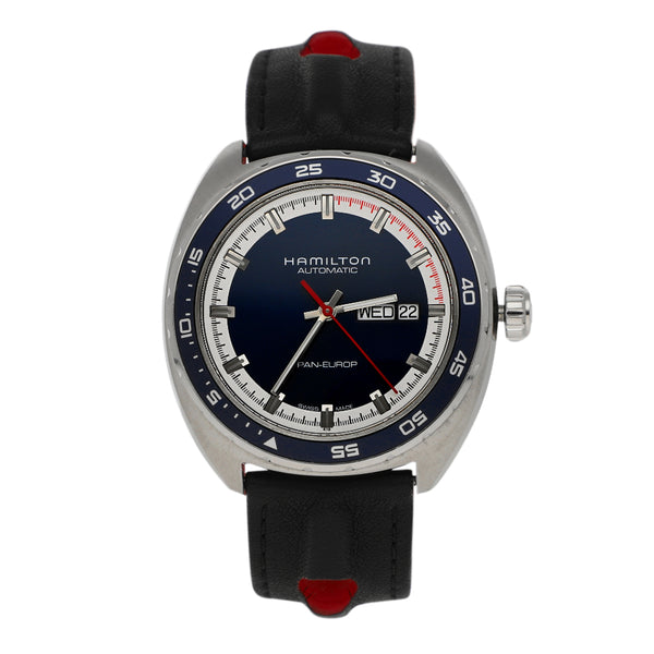 Reloj Hamilton para caballero modelo Pan-Europ.