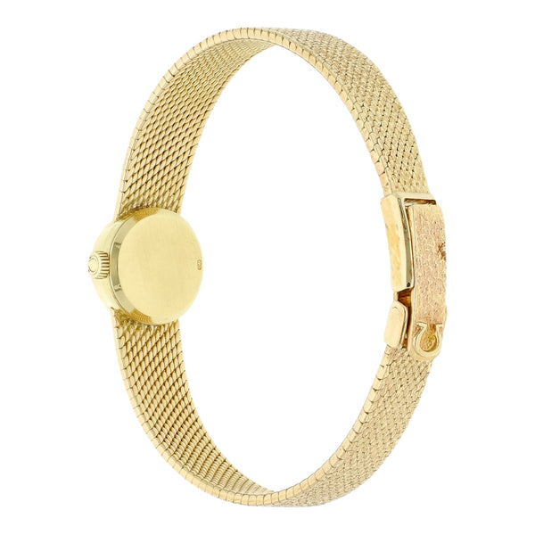 Reloj Omega para dama en oro amarillo 18 kilates.