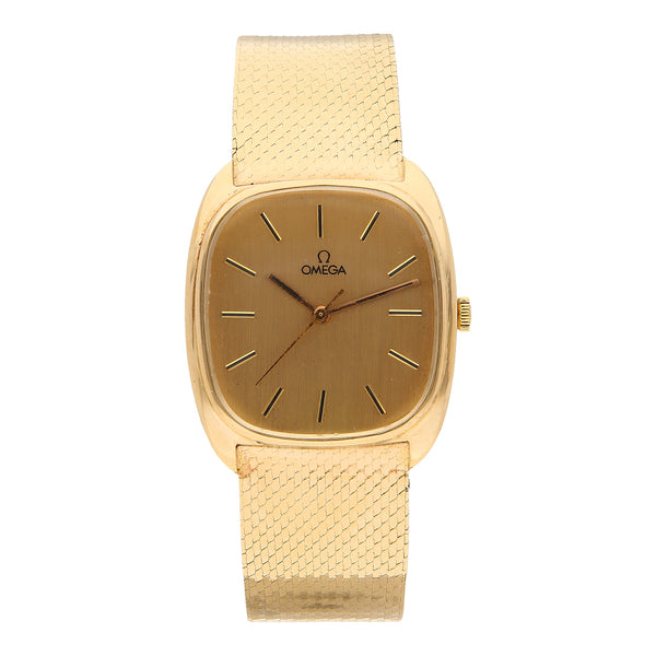 Reloj Omega para caballero en oro amarillo 18 kilates.