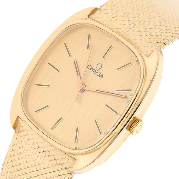 Reloj Omega para caballero en oro amarillo 18 kilates.