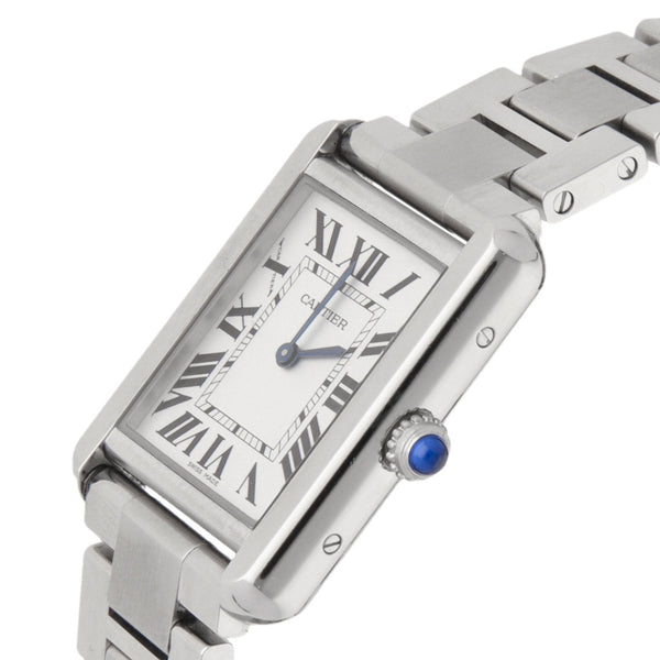 Reloj Cartier para dama modelo Tank Solo.