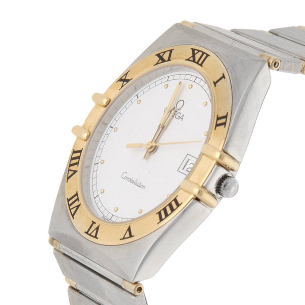 Reloj Omega para caballero modelo Constellation vistas oro amarillo 18 kilates.