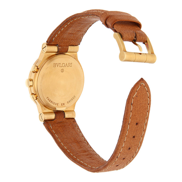 Reloj Bvgari para caballero modelo Diagono caja en oro amarillo 18 kilates.