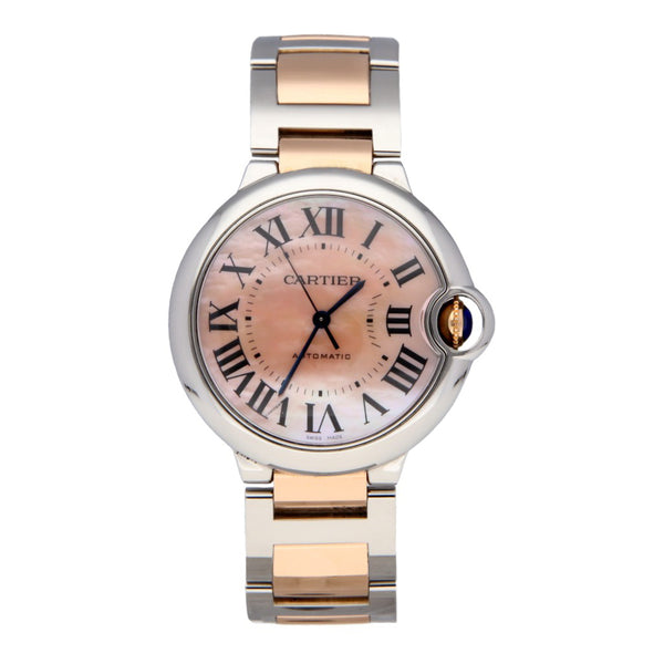 Reloj Cartier para caballero/unisex modelo Ballon Bleu vistas en oro rosa 18 kilates.