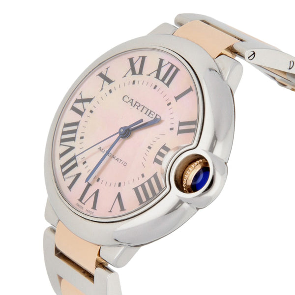 Reloj Cartier para caballero/unisex modelo Ballon Bleu vistas en oro rosa 18 kilates.