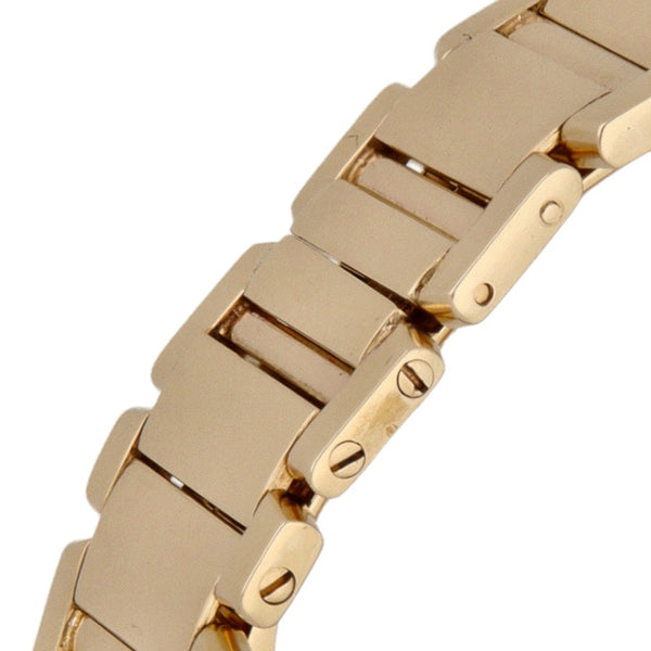 Reloj Cartier para dama modelo Tank Française en oro amarillo 18 kilates.