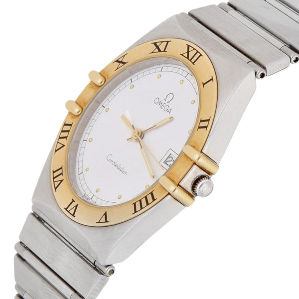 Reloj Omega para caballero modelo Constellation vistas oro amarillo 18 kilates.