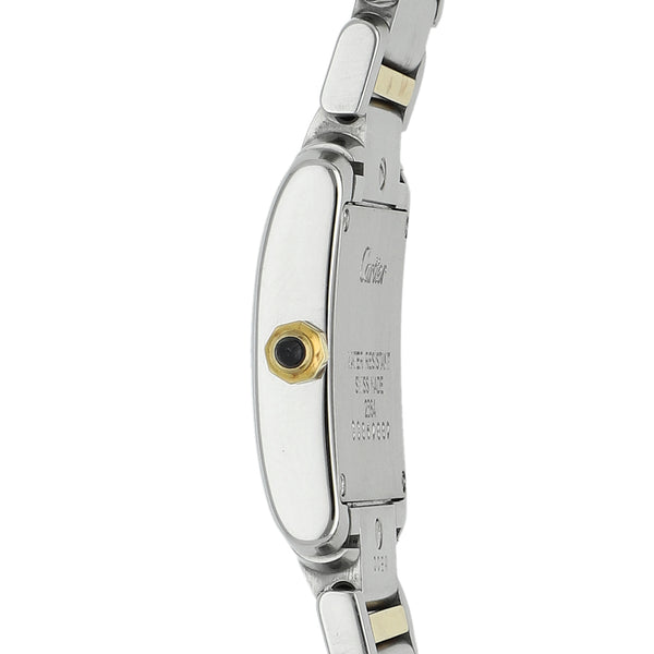 Reloj Cartier para dama modelo Tank Francaise vistas en oro amarillo 18 kilates.