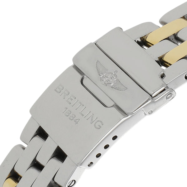 Reloj Breitling para dama modelo J Class vistas en oro amarillo 18 kilates.