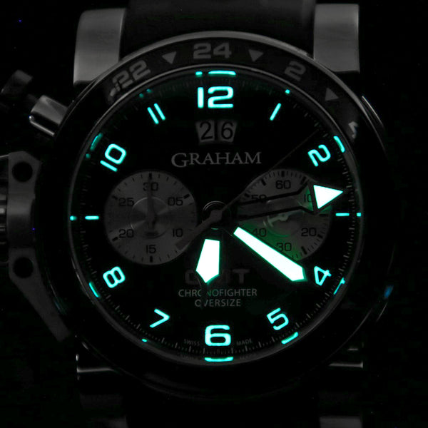 Reloj Graham para caballero modelo Chronofighter Oversize GMT.