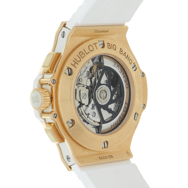 Reloj Hublot para caballero modelo Big Bang vistas en oro rosa 18 kilates.