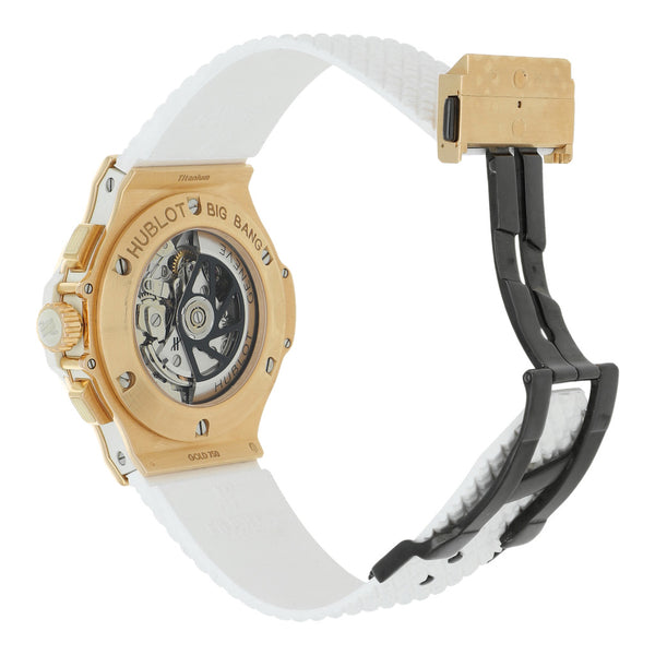 Reloj Hublot para caballero modelo Big Bang vistas en oro rosa 18 kilates.