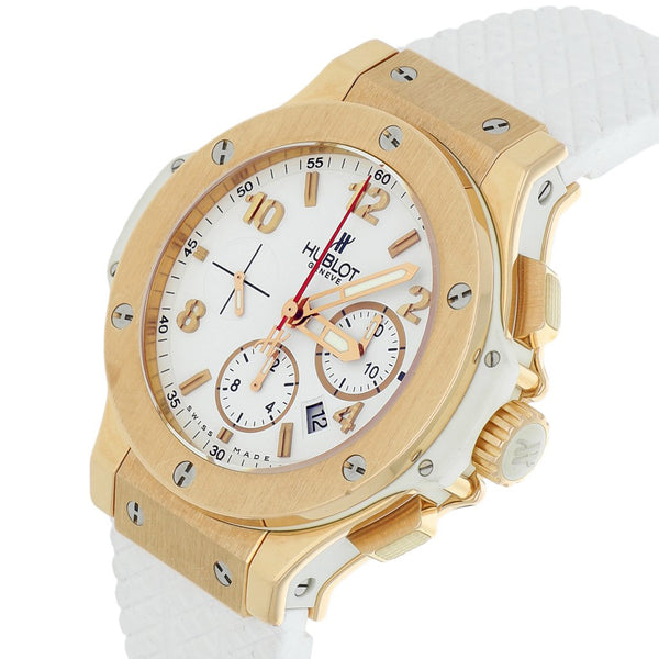 Reloj Hublot para caballero modelo Big Bang vistas en oro rosa 18 kilates.