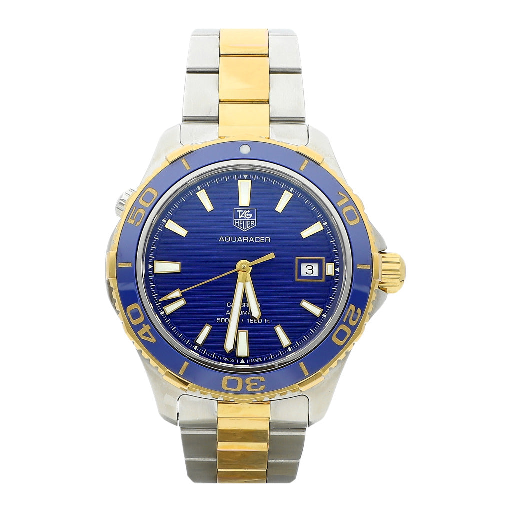 Gold and blue tag heuer best sale