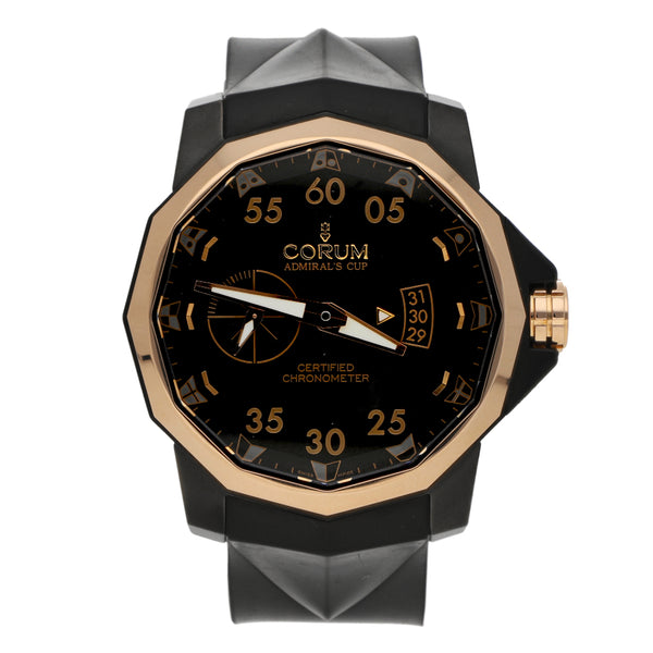 Reloj Corum para caballero Admiral's Cup Competition 48 bisel en oro rosa 18 kilates.