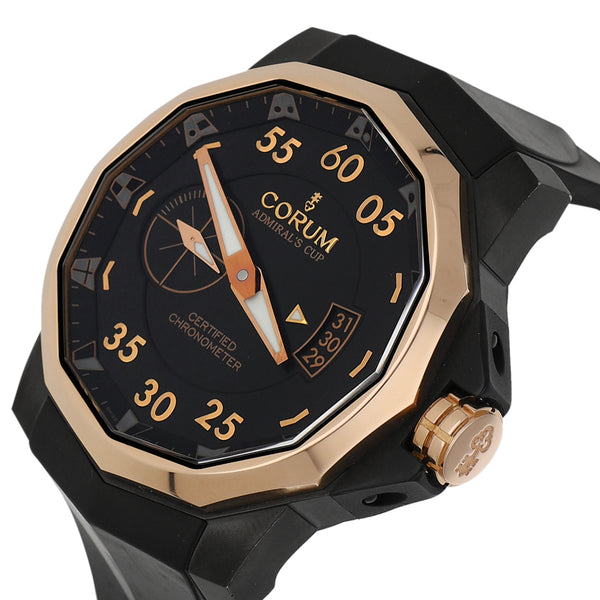 Reloj Corum para caballero Admiral's Cup Competition 48 bisel en oro rosa 18 kilates.