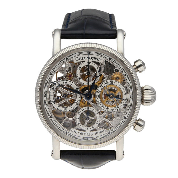 Reloj Chronoswiss para caballero modelo Opus Skeleton.