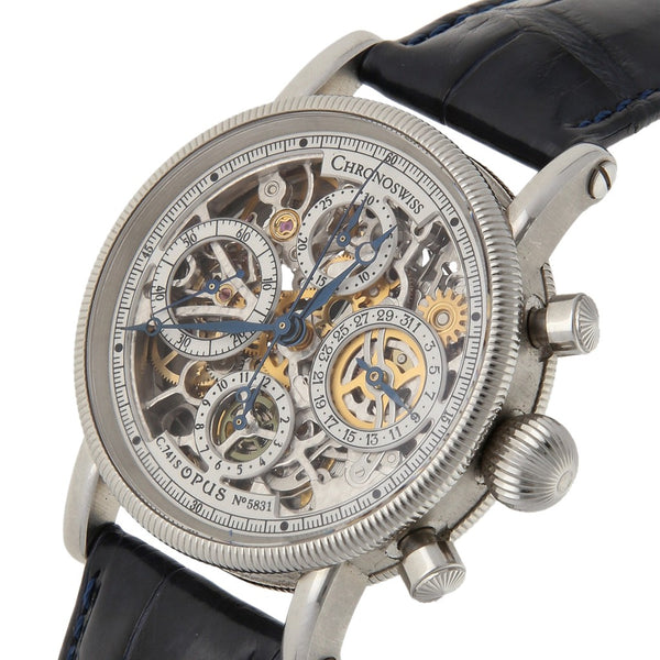 Reloj Chronoswiss para caballero modelo Opus Skeleton.