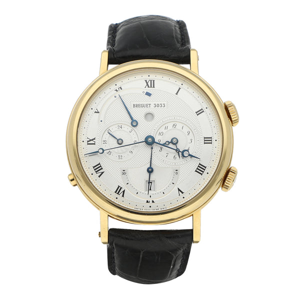 Reloj Breguet para caballero modelo Le Réveil du Tsar caja y broche en oro amarillo 18 kilates.