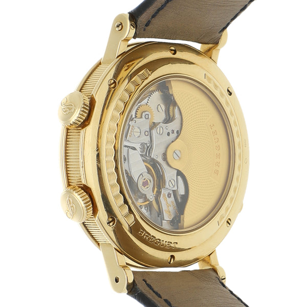 Reloj Breguet para caballero modelo Le Réveil du Tsar caja y broche en oro amarillo 18 kilates.