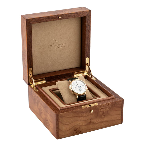 Reloj Breguet para caballero modelo Le Réveil du Tsar caja y broche en oro amarillo 18 kilates.