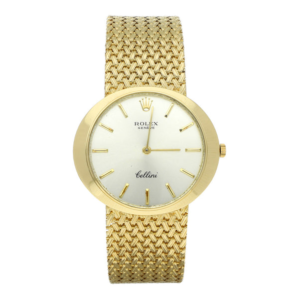 Reloj Rolex para dama modelo Cellini en oro amarillo 18 kilates.