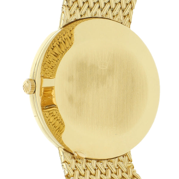 Reloj Rolex para dama modelo Cellini en oro amarillo 18 kilates.