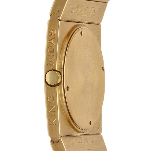 Reloj Rolex para caballero modelo King Midas en oro amarillo 18 kilates.