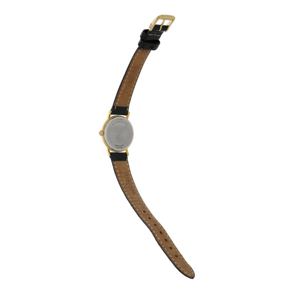 Reloj Longines para dama en acero inoxidable correa piel.