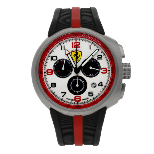 Reloj Ferrari para caballero caja acero correa caucho.