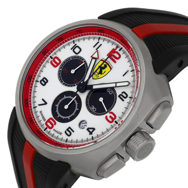 Reloj Ferrari para caballero caja acero correa caucho.