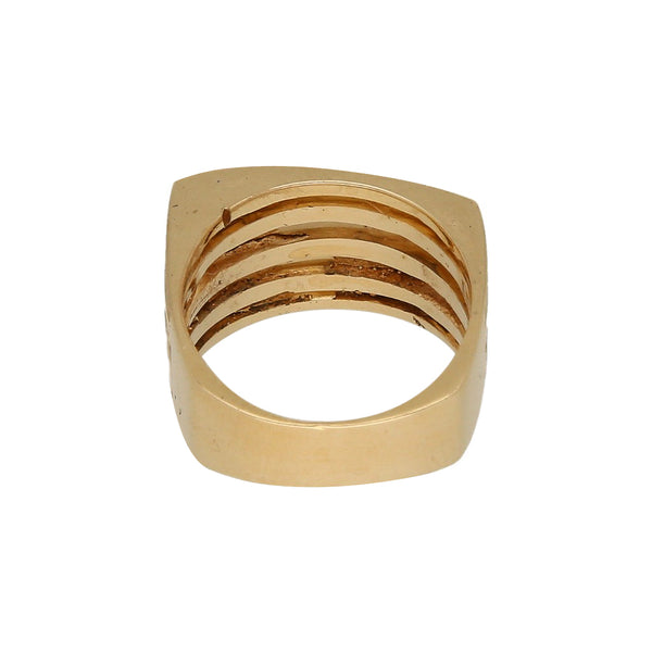 Anillo calado en oro amarillo 14 kilates.