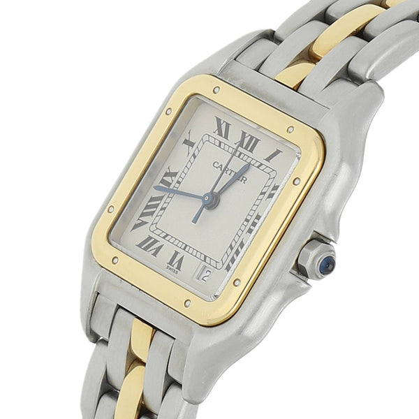 Reloj Cartier para dama modelo Panthère vistas en oro amarillo 18 kilates.