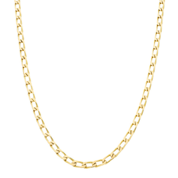 Collar eslabón encontrado en oro amarillo 18 kilates.