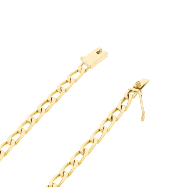 Collar eslabón encontrado en oro amarillo 18 kilates.