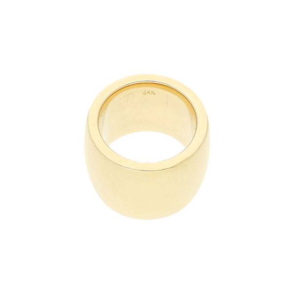 Argolla lisa en oro amarillo 14 kilates.