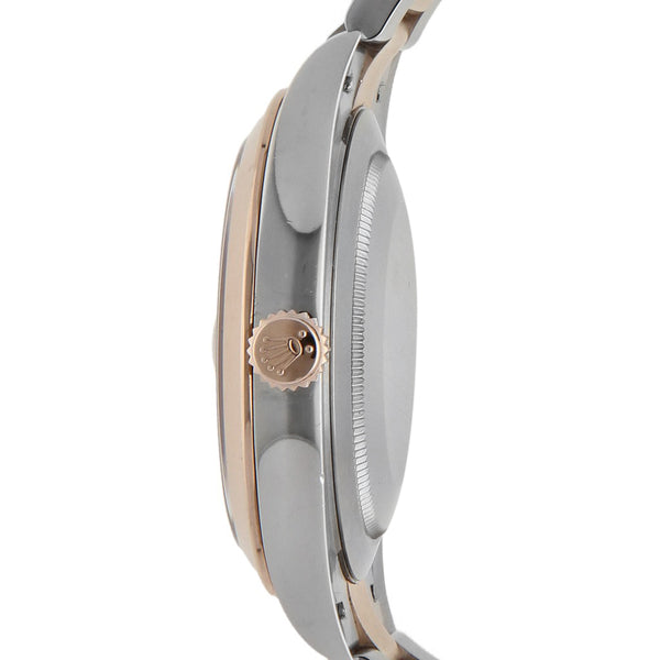 Reloj Rolex para caballero modelo Oyster Perpetual DateJust vistas oro rosa 18 kilates.