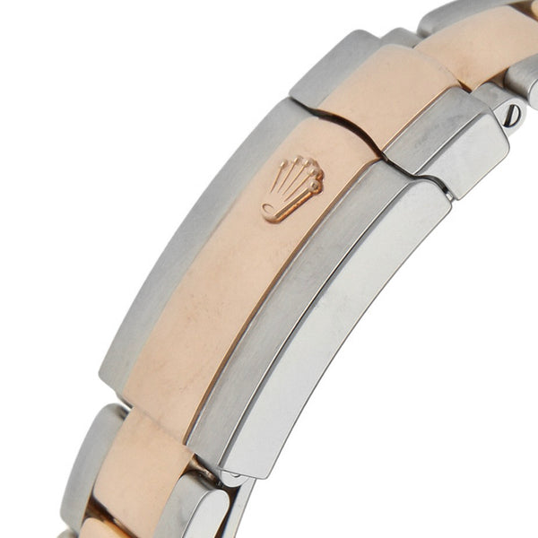 Reloj Rolex para caballero modelo Oyster Perpetual DateJust vistas oro rosa 18 kilates.