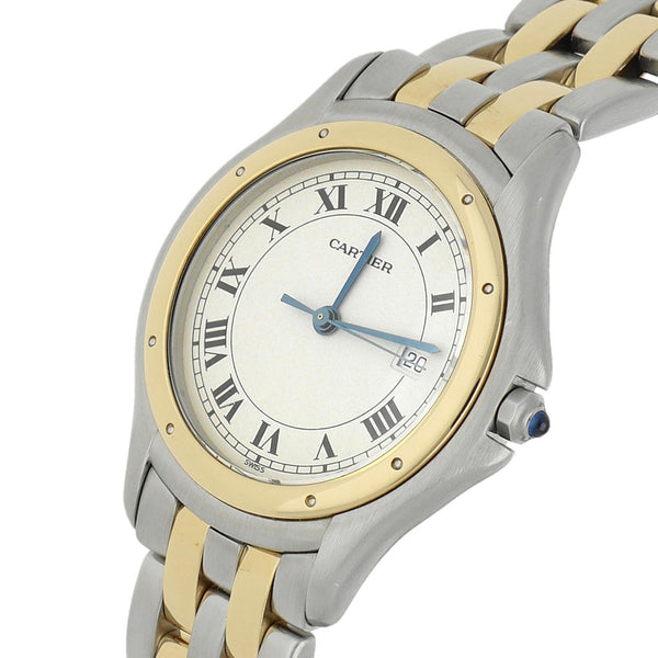 Reloj Cartier para caballero modelo Panthere Cougar vistas oro amarillo 18 kilates.