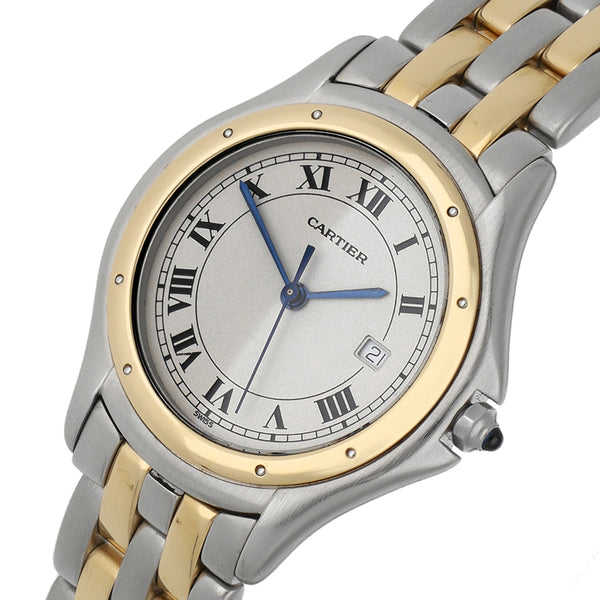 Reloj Cartier para caballero/unisex modelo Panthere Cougar vistas en oro amarillo 18 kilates.