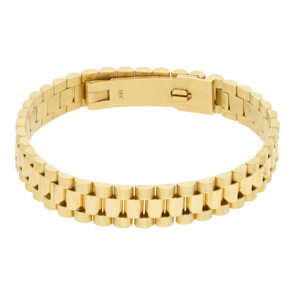 Pulsera eslabón articulado en oro amarillo 18 kilates.