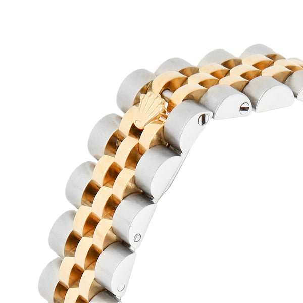 Reloj Rolex para dama modelo Oyster Perpetual DateJust vistas oro amarillo 18 kilates.