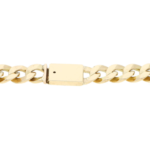 Pulsera eslabón encontrado en oro amarillo 14 kilates.